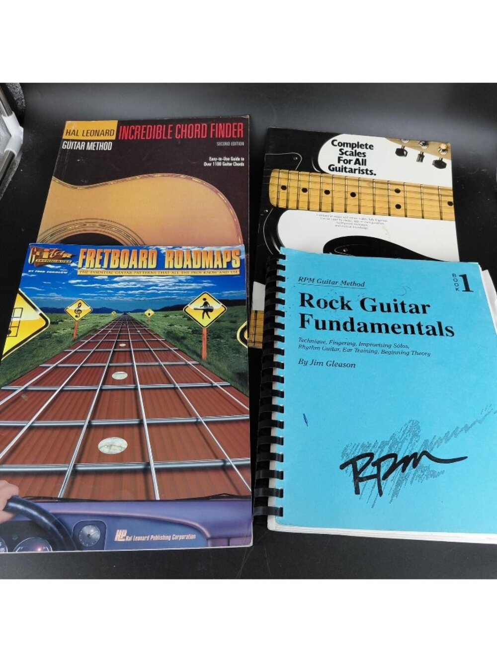 Vintage Guitar Theory Workbook Lot Rock Scales Chords Roadmaps USA Hal Leonard